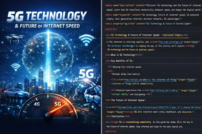 5G Technology & Future of Internet Speed – Explained Simply and Clearly