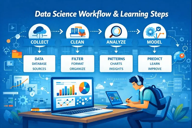 What Is Data Science workflow and learning steps