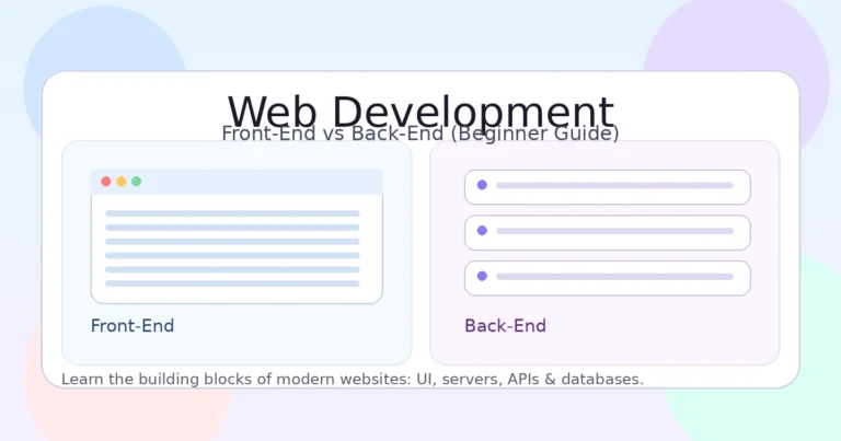 Web Development Explained: 9 Powerful Differences Between Front-End vs Back-End