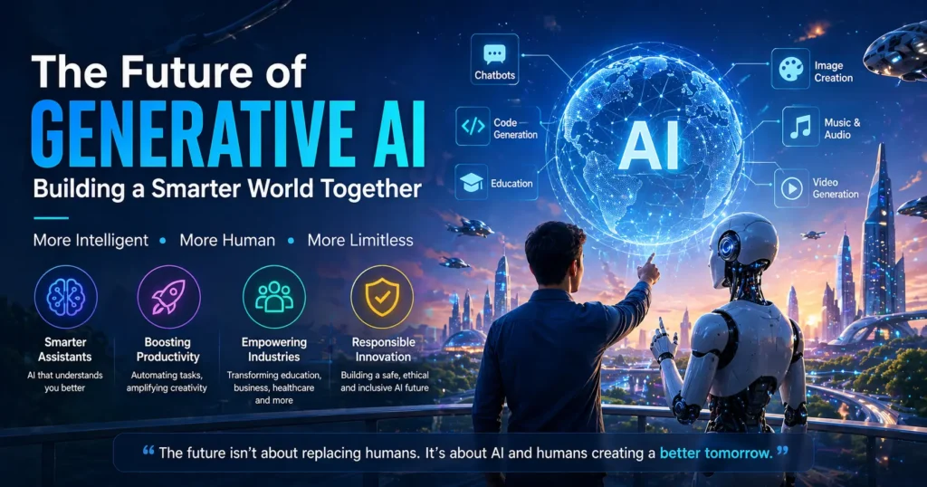 Future of generative AI with humans and intelligent machines working together